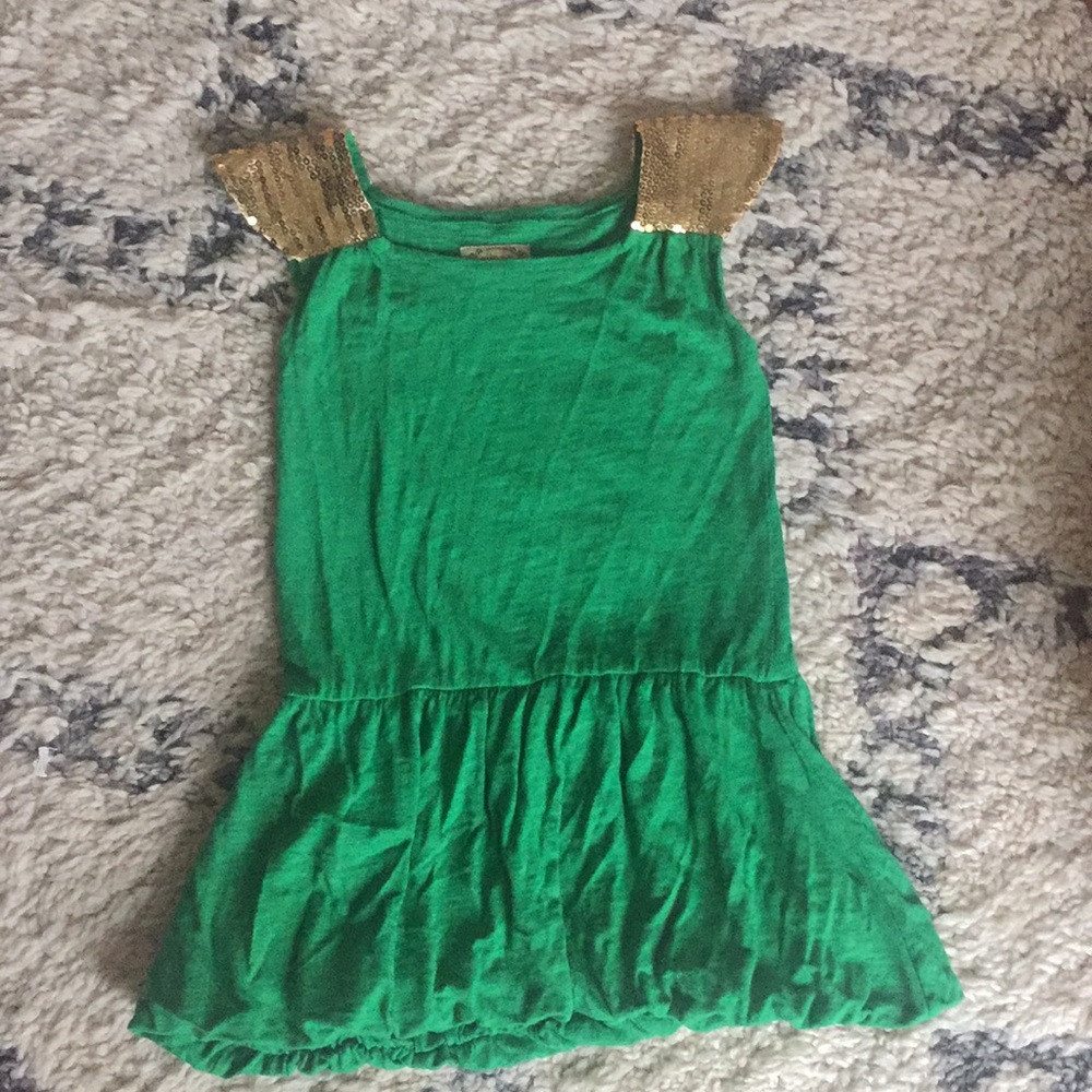 Joyfolie Mia Joy green sequin dress girls